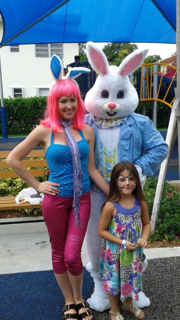 Easter Bunny and Face Painter assistant 